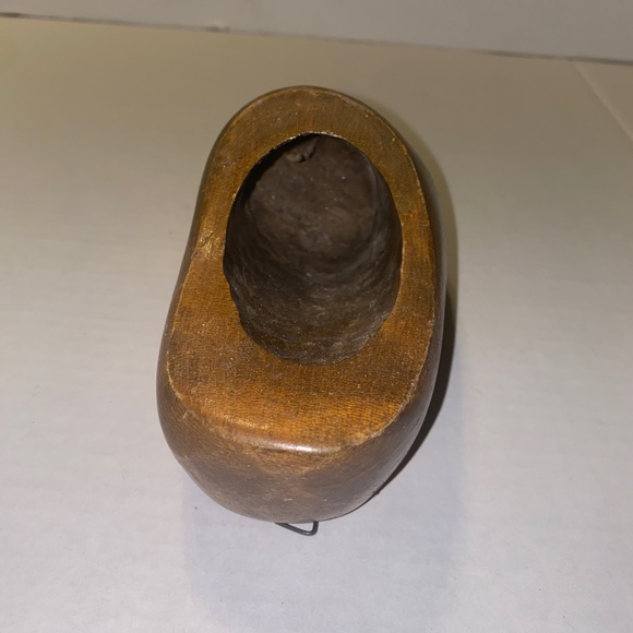 Vintage The Wooden Shoe Factory Holland MI Wooden Shoe Wall Pocket Wall Hanging - Picture 5 of 12